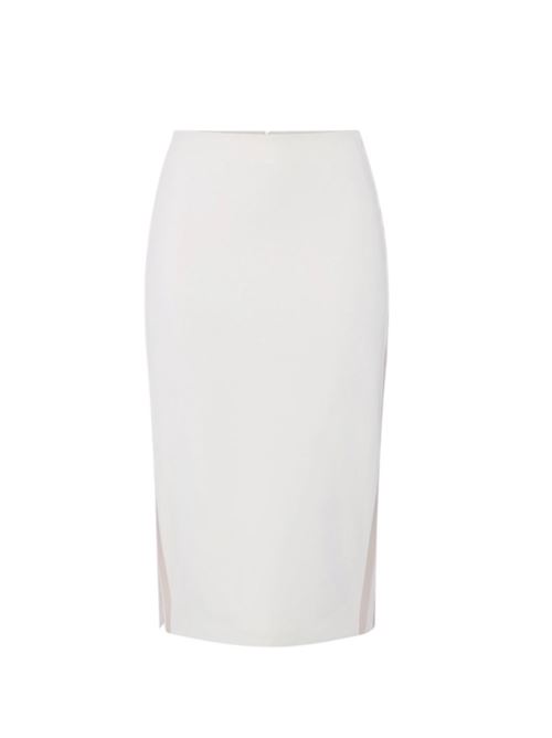 Light crepe skirt with satin bands ELISABETTA FRANCHI | GO16461E2.360
